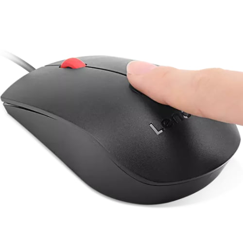 Lenovo wired USB Mouse with built-in Fingerprint Biometric - 1600 DPI - 4Y50Q64661