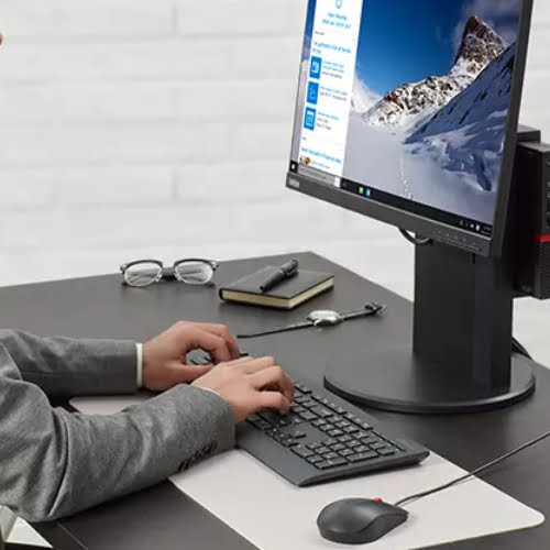Lenovo wired USB Mouse with built-in Fingerprint Biometric - 1600 DPI - 4Y50Q64661