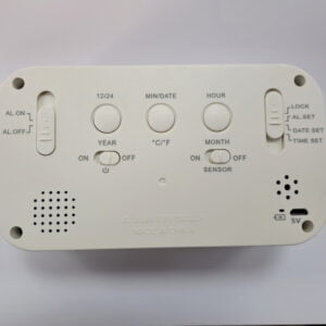 Digital Clock Backlight with Alarm Clock - white - 8031 / V-C060 - Image 7
