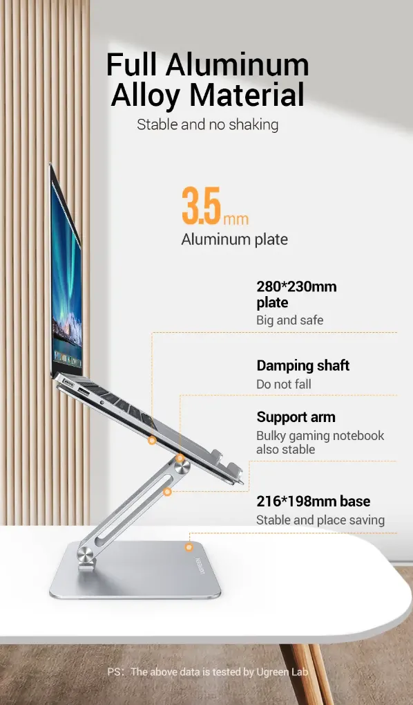 UGREEN Adjustable Laptop Aluminum Stand