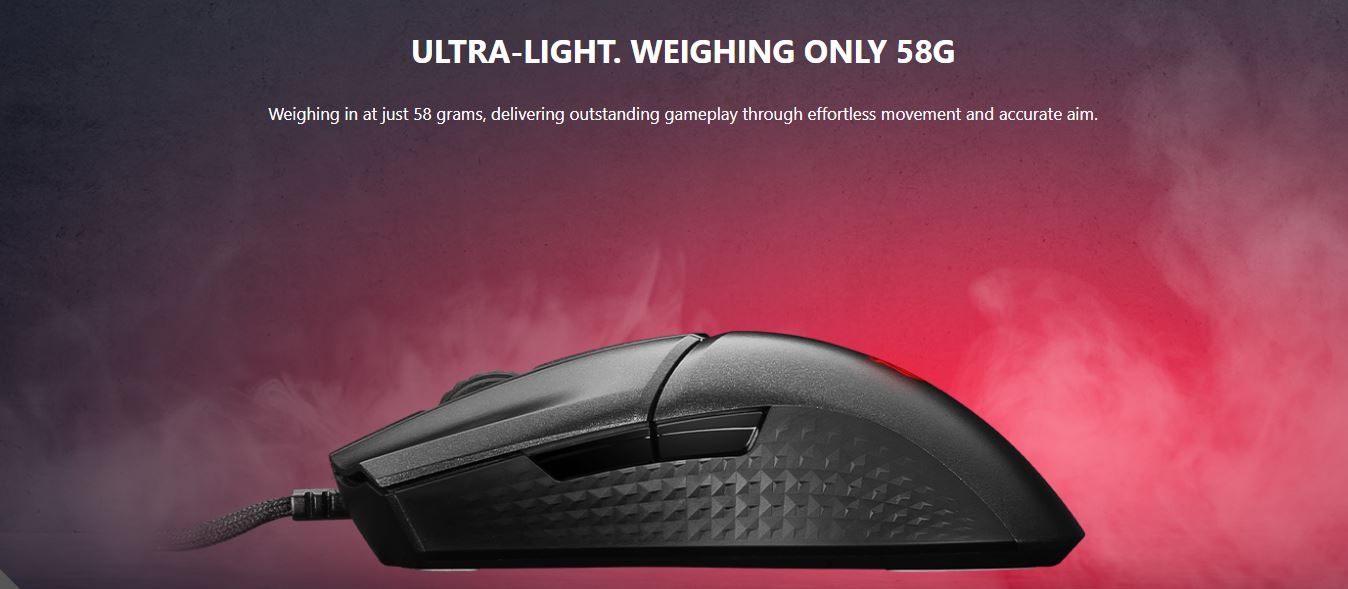 MSI CLUTCH GM31wired gaming mouse - up to 6400 DPI