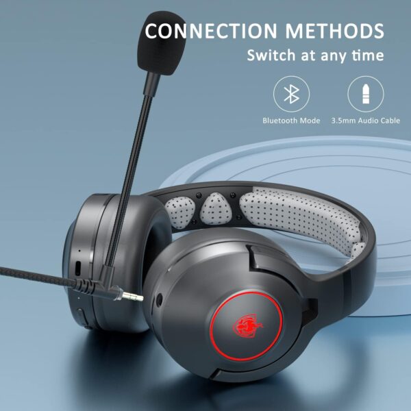 PHOINIKAS Q9 Gaming Bluetooth / Wired Headset Over Ear 600mA battery