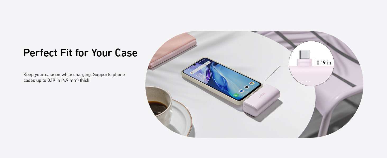 Anker Nano Power Bank (22.5W, Built-In USB-C Connector) Shell White [ A1653H21 ]