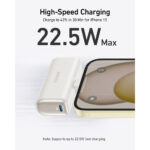 Anker Nano Power Bank (22.5W, Built-In USB-C Connector) Shell White [ A1653H21 ]