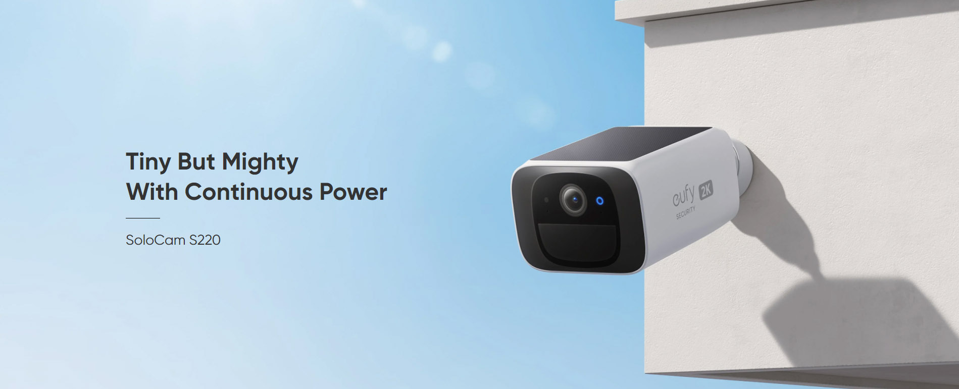 Anker eufy SoloCam S220 Solar Power Security cam Wi-Fi 2k Outdoor [ T8134321 ]