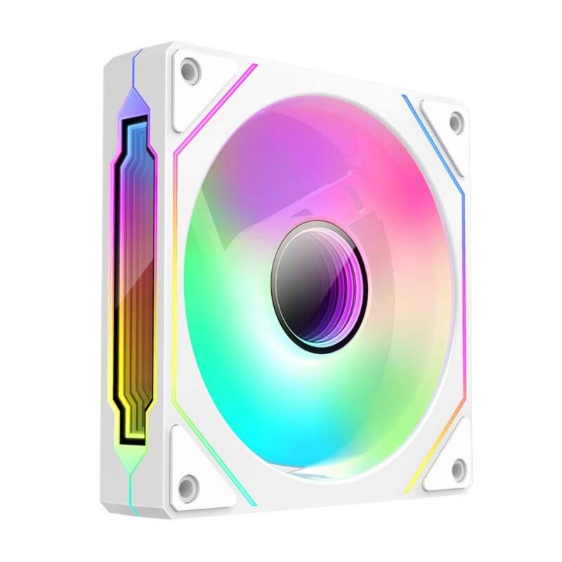 Huntkey GS120 RGB Gaming Fan -White