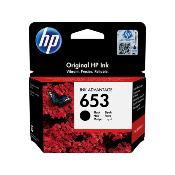 HP 653 Black Original Ink Advantage Cartridge [ 3YM75AE ]