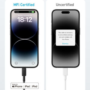 Anker 322 Braided USB C to Lightning Cable - 1.8M - Black - A81B6H11 - Image 4
