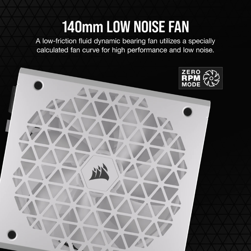 CORSAIR RM850x SHIFT Power Supply - 850W Gold - White - CP-9020274-UK