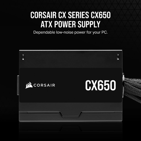 CX Series CX650 Bronze ATX Power Supply - 650 Watt 80 PLUS - CP-9020278-EU