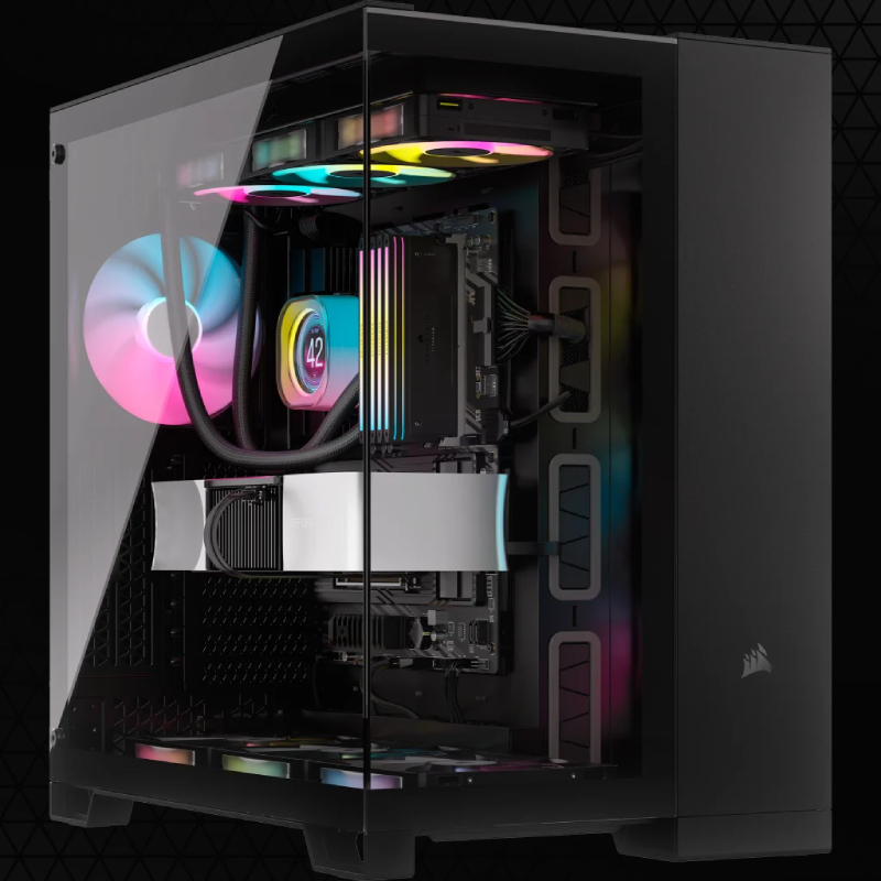 corsair 6500X Mid-Tower Dual Chamber PC Case - Black - CC-9011257-WW