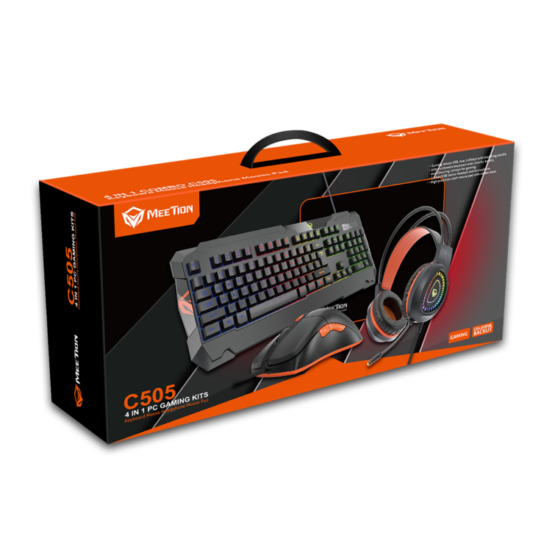 Meetion C550 Backlit Gaming Combo Kits 4 in 1