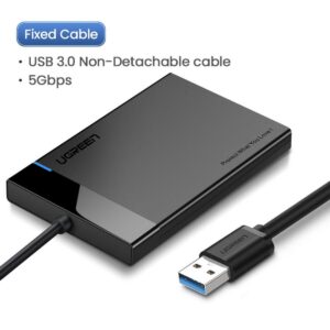 UGREEN 2.5 Inch Hard Drive Enclosure - tool free - 30847 - Image 4