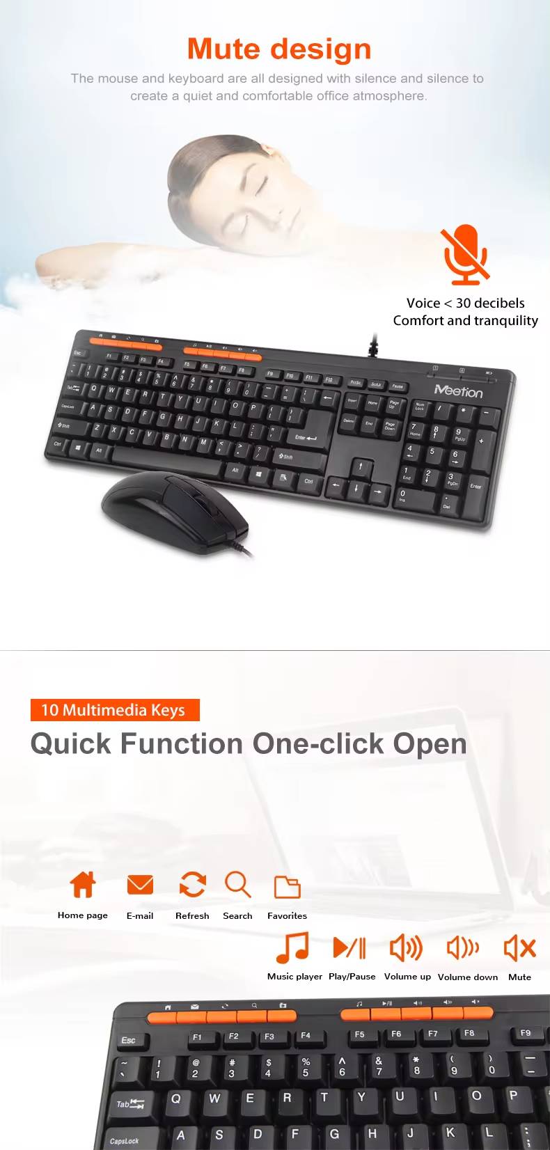 MeeTion C105 3-in-1 Combo