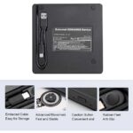 HAING Portable External DVD Drive (USB 3.0 + Type-C) [ HI-0301-EDD ]