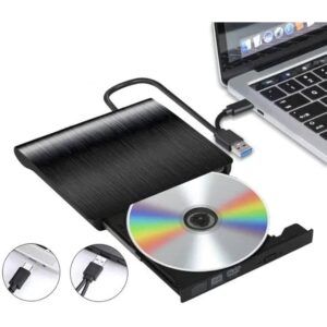 HAING Portable External DVD Drive (USB 3.0 + Type-C) [ HI-0301-EDD ] - Image 2