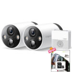TP link Tapo Smart Wire-Free outdoor Security Camera System - 2 Camera System - Tapo C420S2 v1.2 + Free 64GB memory card