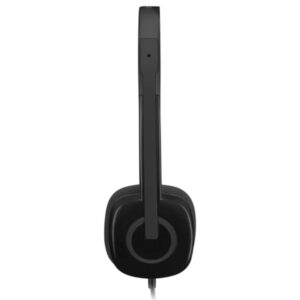 Logitech H151 Stereo Headset - black color - Single 3.5 mm jack interface - 981-000589 - Image 3