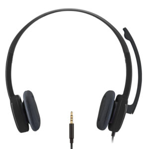 Logitech H151 Stereo Headset - black color - Single 3.5 mm jack interface - 981-000589