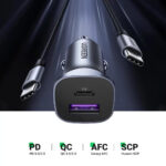 UGREEN Dual Port Car Charger (30w / USB-A + USB Type-C / Aluminum Alloy Case) [ CD130 | 40858 ]