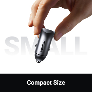 UGREEN Dual Port Car Charger (30w / USB-A + USB Type-C / Aluminum Alloy Case) [ CD130 | 40858 ]