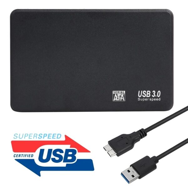 USB 3.0 HDD Enclosure 2.5-Inch HDD Case SATA External Hard Disk Case Box [ 1U3-578 ]