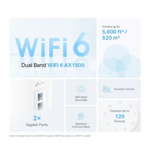 TP-Link Deco X10 AX1500 3-Pack Mesh WiFi 6 System deco x10 3-pack - Image 6