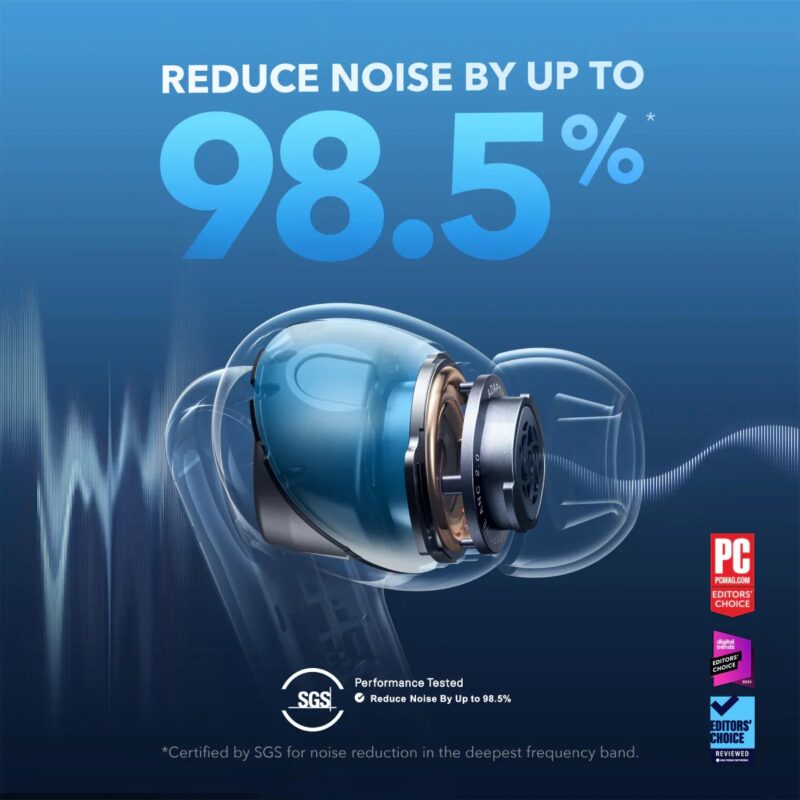 Anker Soundcore Liberty 4 NC True-Wireless Noise Cancelling Earbuds - BLACK - A3947H11