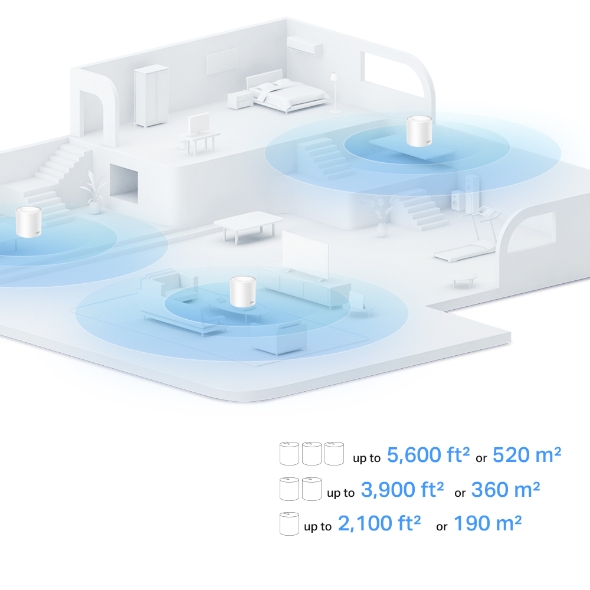 TP-link AX1500 Whole Home Mesh Wi-Fi 6 router - 1-pack - Deco X10