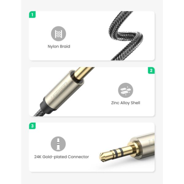 UGreen 3.5mm-6.35mm Cable 2m