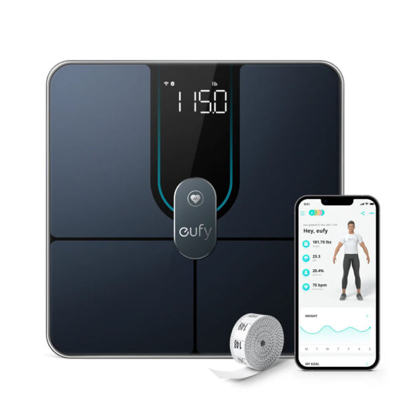 Anker eufy Smart Scale P2 Pro Digital Scale with Wi-Fi Bluetooth Black [ T9149K11 ]