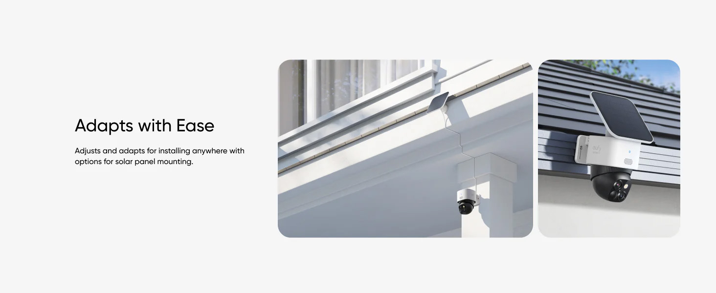 Anker eufy SoloCam S340 Wireless Outdoor Security Camera with Dual Lens and Solar Panel [ SoloCam S340 ]