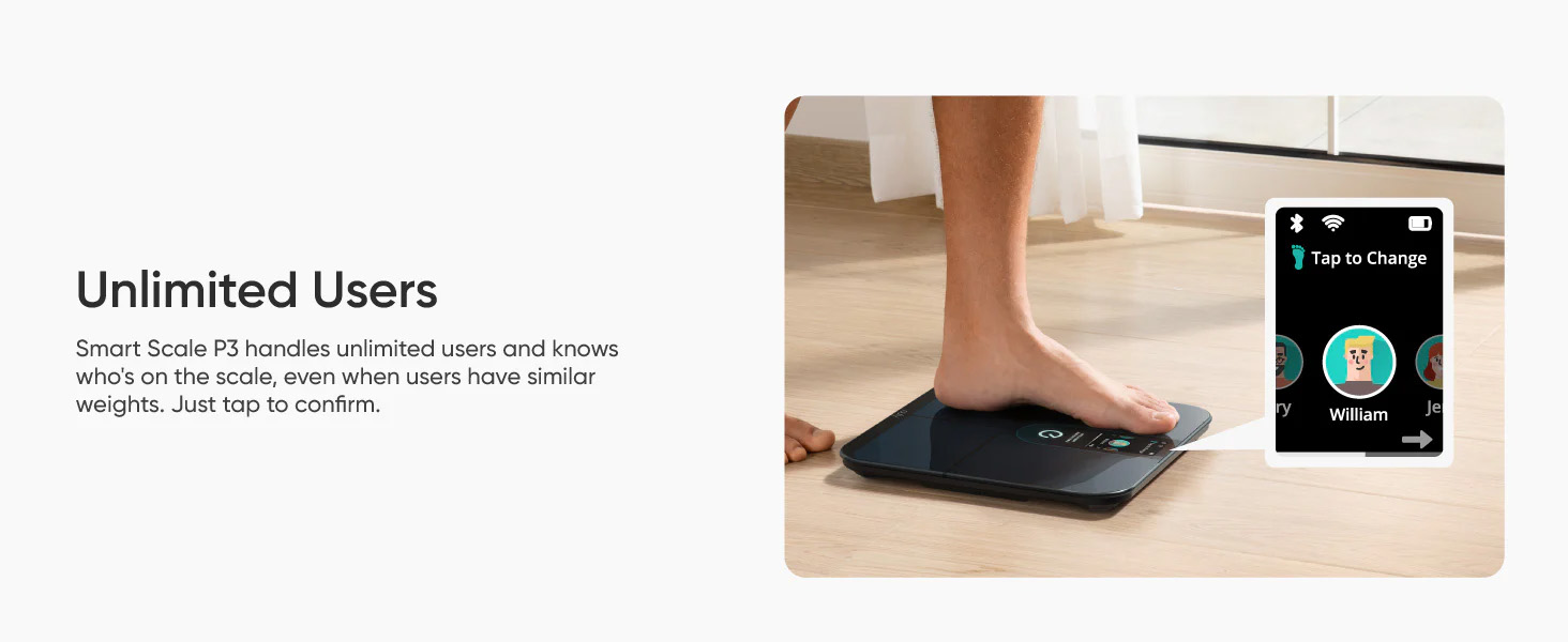 Anker eufy Smart Scale P3 Digital Scale with Wi-Fi Bluetooth Black [ T9150K11 ]