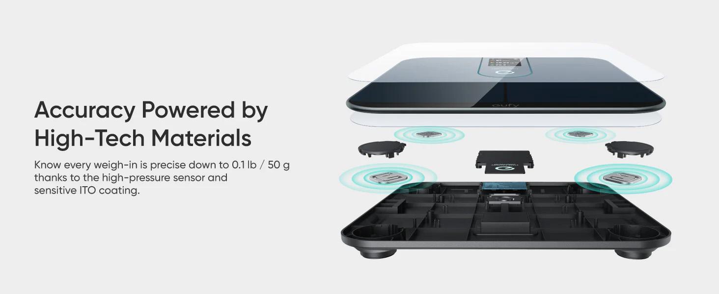 Anker eufy Smart Scale P3 Digital Scale with Wi-Fi Bluetooth Black [ T9150K11 ]