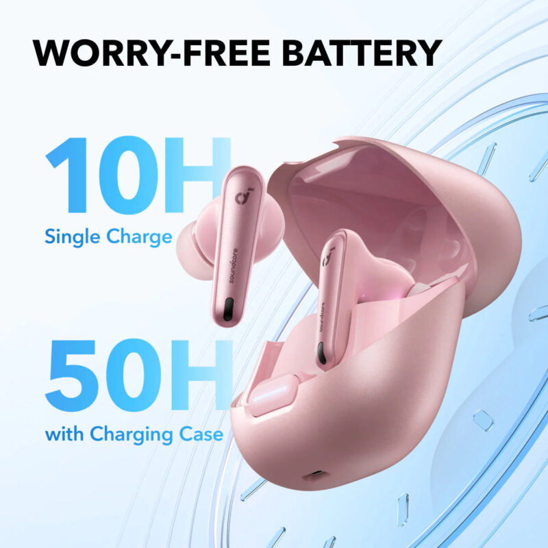 Anker Soundcore Liberty 4 NC True-Wireless Noise Cancelling Earbuds - pink - A3947H51