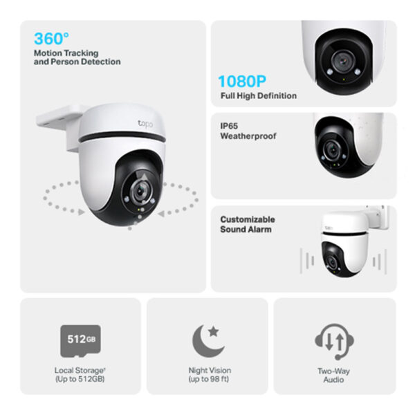 TP-Link Tapo C500 Outdoor Pan/Tilt Security Wi-Fi Camera [ Tapo C500 ]