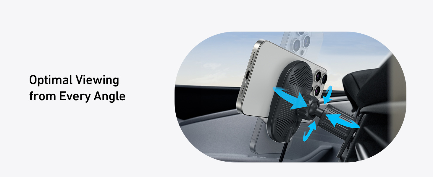 Anker MagGo Wireless Charger (Pad / Built-in USB-C Cable) with Car Adapter [ B2932111 ]