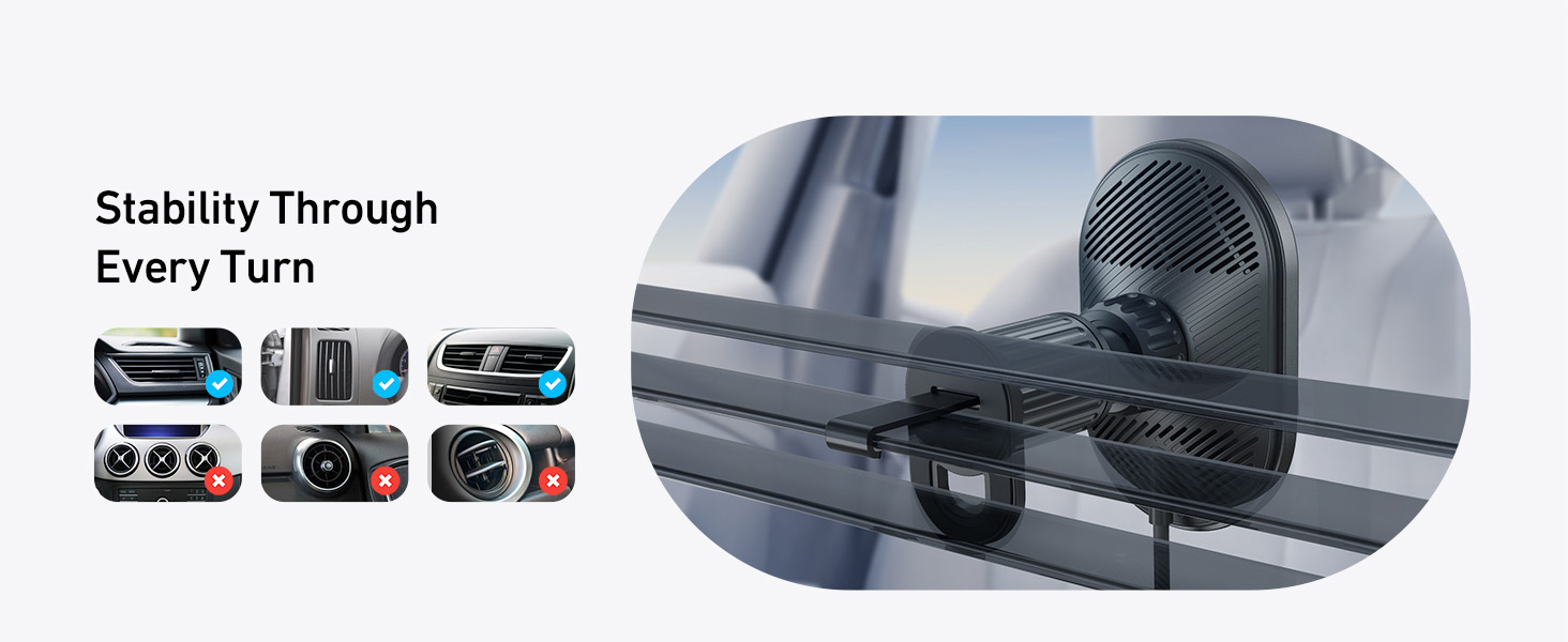 Anker MagGo Wireless Charger (Pad / Built-in USB-C Cable) with Car Adapter [ B2932111 ]