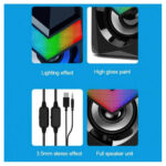 HP Multimedia Entertainment RGB Stereo Sound Speaker [ DHE-6000 ]