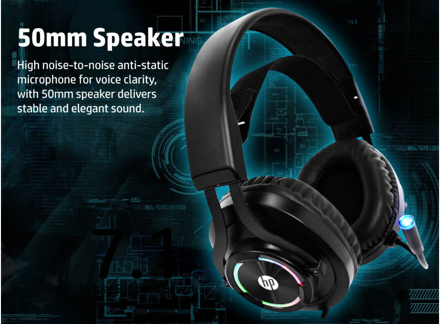 HP USB Gaming Headset Virtual 7.1 Sound [ H360GS ]