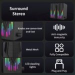 RGB Desktop Speaker Stereo Sound (USB Power / AUX 3.5mm Audio) [ E-1065 ]