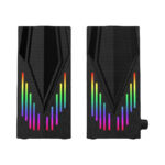 RGB Desktop Speaker Stereo Sound (USB Power / AUX 3.5mm Audio) [ E-1065 ]