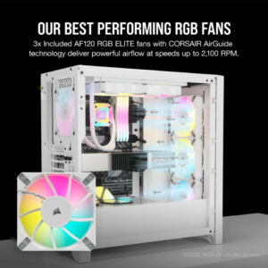 corsair iCUE 5000D RGB Mid-Tower Case - White - CC-9011243-WW - Image 6