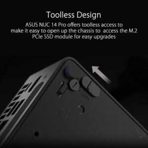 ASUS NUC 14 Pro Kit - Intel Core Ultra 5 125H - support DDR5 RAM - support NVMe SSD - DOS - RNUC14RVHU500003I - 90AR0072-M000R0 - Image 6