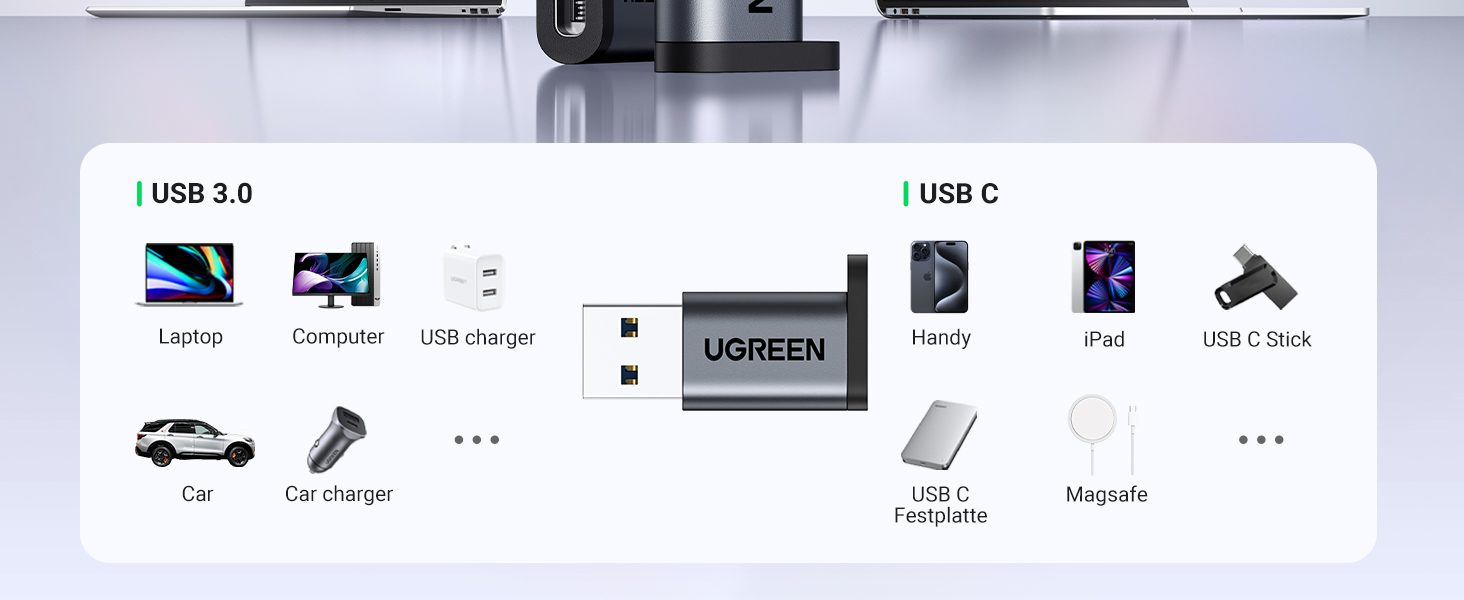 UGreen USB Type-C (Female) To USB-A 3.0 (Male) Convertor Adapter [ US276/35000 ]