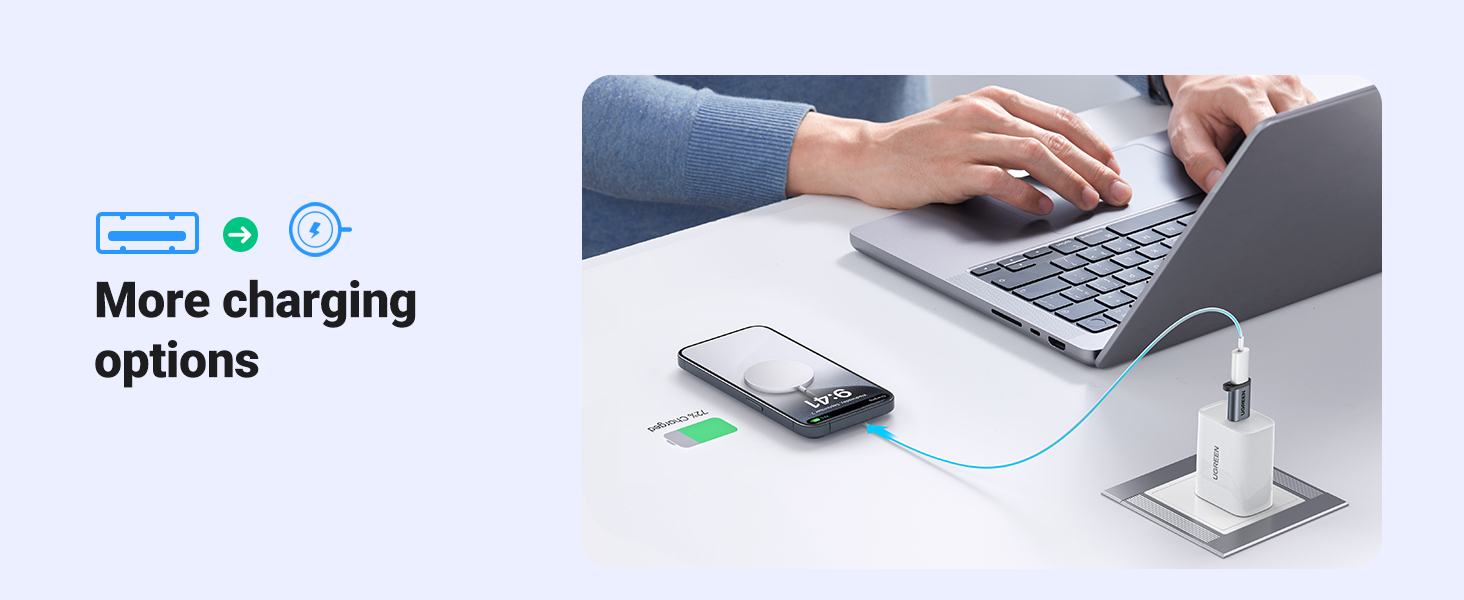 UGreen USB Type-C (Female) To USB-A 3.0 (Male) Convertor Adapter [ US276/35000 ]