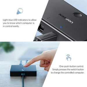 UGreen USB Switch Selector KM Switcher Box 2 in 1 Out USB 2.0 Sharing Switch Hub [ 30345 ]