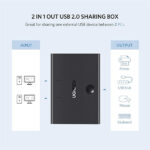 UGreen USB Switch Selector KM Switcher Box 2 in 1 Out USB 2.0 Sharing Switch Hub [ 30345 ]