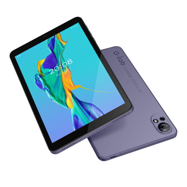G-TAB Tablet T8 (8.0″ (800 x 1280 IPS) / Quad Core / 4GB RAM / 128GB Storage / LTE / Purple / Android 14) [ T8 ]