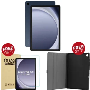 Samsung Galaxy Tab A9+5G " Octa-core CPU,  4GB RAM, 64GB Storage, 11 inch 90Hz Screen " Graphite Gray X216B - free cover and screen protector